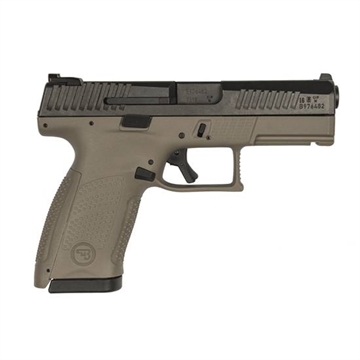 Picture of CZ P-10 C Double 40 Smith & Wesson (S&W) 4.02" 12+1 3Dot Flat Dark Earth Interchangeable Backstrap Grip/Frame Black Nitride 806703915265 -
