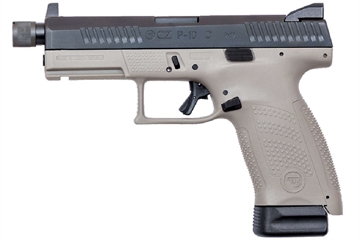 Picture of CZ P-10 C HGA 9MM 4.61 IN HNS URBAN GREY 17RD SUPPRESSOR READY REVERSABLE MAG CATCH 91534