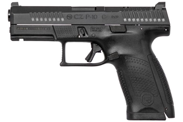 Picture of CZ P-10 C HGA 9MM 4" BLACK 15RD OPTICS READY ORANGE FRONT SIGHT BLACK REAR SIGHT 95130