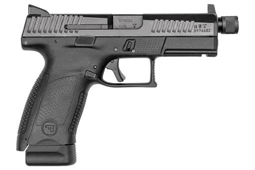 Picture of CZ P-10 Compact 9 mm Suppressor Ready Semi Auto Pistol Black with 15 Round Magazine - 91523 CZ-P10-9MM-CMPCT-BLK-SR-91523