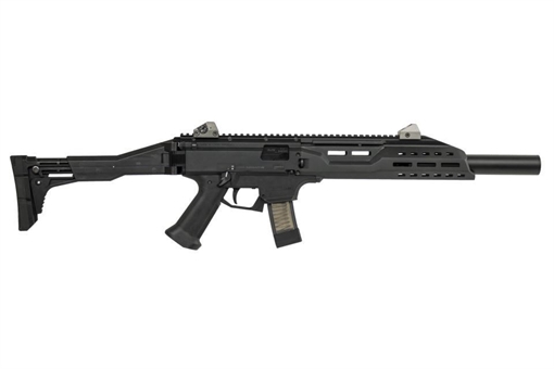 Picture of CZ Scorpion EVO 3 S1 Carbine w/ Faux Suppressor CZ-SCORP-CARBINE-9-20-BLK-FS