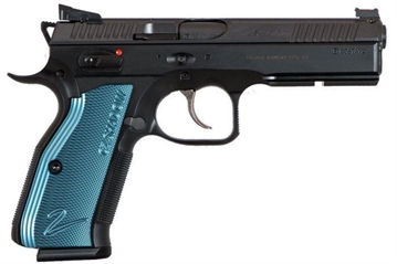 Picture of CZ SHADOW 2 9mm black polycoat blue grips 3x 17rd mags 91257