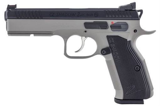 Picture of CZ SHADOW 2 HGA 9MM 4.89 IN BBL GREY POLYCOAT SA/DA NS 3/17RD MAGS 91255