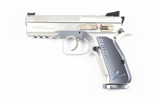 Picture of CZ SHADOW II COMPACT INDUSTRIAL SERIES 9MM PISTOL SILVER 4" 2-15RD MAGS 86157