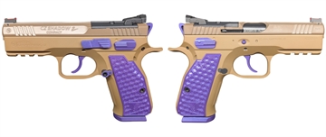 Picture of CZ SHADOW II COMPACT PEANUT BUTTER & JELLY 9MM PISTOL 4" 2-15RD MAGS 91252-PBJ