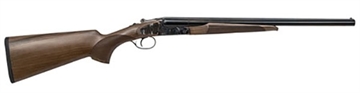 Picture of CZ-USA Sharp-Tail Coach 12 Gauge 3" 2rd 20" Black Hard Chrome Side-by-Side Barrel, Color Case Hardened Metal Finish, Turkish Walnut Stock Includes Fixed Chokes 06417