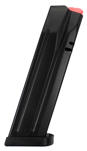 Picture of CZ Magazine, 9MM, 19 Rounds, Fits P10 Full Size and Reverse Compatible with P09, Black 11440