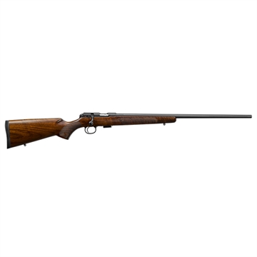 Picture of CZ-USA CZ 457 American Full Size 22 LR 5+1 24" Black Nitride Black Nitride Steel Receiver Turkish Walnut Fixed American Style Stock Right Hand 02310