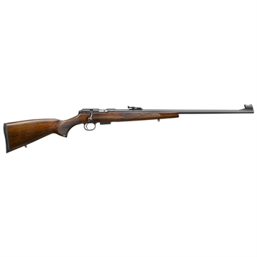 Picture of CZ-USA CZ 457 Lux Full Size 22 WMR 5+1 24" Black Nitride Black Nitride Steel Receiver Turkish Walnut Fixed European-Style Stock Right Hand 02302