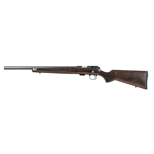 Picture of CZ-USA CZ 457 Varmint Full Size 22 LR 5+1 20.50" Black Nitride Heavy Barrel Black Nitride Steel Receiver Turkish Walnut Fixed Varmint-Style Stock Left Hand 02392