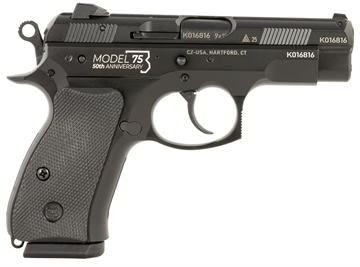 Picture of CZ-USA 91123 CZ 75 D 50th Anniversary Compact Frame 9mm Luger 15+1