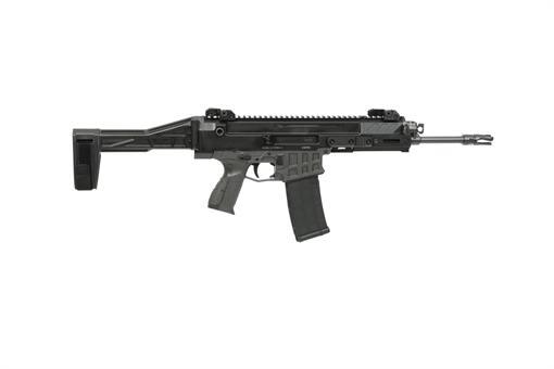 Picture of CZ USA BREN 2 5.56 11IN BARREL 30RD BLACK TB AMBI MAG RELEASE AMBI MANUAL SAFETY IRON FLIP-UP SIGHTS SB TACTICAL BRACE 91453 91453