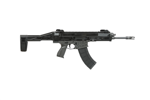 Picture of CZ USA BREN 2 7.62X39 11IN BARREL 30RD BLACK TB AMBI MAG RELEASE AMBI MANUAL SAFETY IRON FLIP-UP SIGHTS SB TACTICAL BRACE 91464 91464