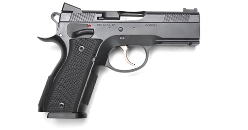 Picture of CZ CUSTOM CZC A01 C 9MM 3.854 IN MATCH GRADE BBL W RAIL BLACK 2/15D MAGS 96332