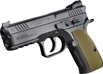 Picture of CZ CUSTOM SHADOW 2 COMPACT CUSTOM 9MM 4" 15RD BLACK GREEN 996230