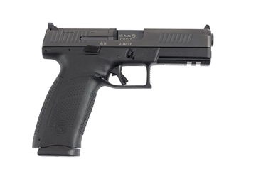 Picture of CZ P-10 F, Striker Fired, Semi-automatic, Polymer Frame Pistol, Full Size, 45ACP, 4.5" Cold Hammer Forged Barrel, Nitride Finish, Black, White 3-Dot Sights, Optics Ready, 13 Rounds 91591