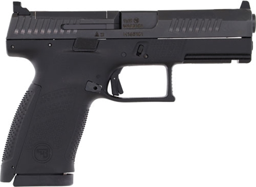 Picture of CZ-USA P-10 C Compact Frame 9mm Luger 10+1 4.02" Black Carbon Steel Barrel, Black Nitride Optic Ready/Serrated Steel Slide, Black Polymer Frame w/Picatinny Rail, Interchangeable Backstrap Grip 01536