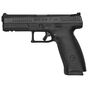 Picture of CZ-USA P-10 F 9mm Luger 10+1 4.50" Black Steel Barrel, Black Nitride Serrated Steel Slide, Black Polymer Frame w/Picatinny Rail, Black Interchangeable Backstrap Grip 01540