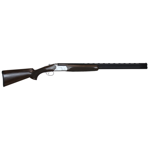 Picture of CZ-USA Redhead Premier 12 Gauge 3" 2rd 28" Gloss Black Chrome Barrel, Silver Satin Chrome Metal Finish, Turkish Walnut Stock Includes 5 Chokes 06471