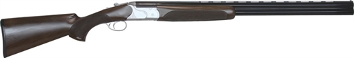 Picture of CZ-USA Redhead Premier 16 Gauge 2.75" 2rd 28" Gloss Black Chrome Barrel, Silver Satin Chrome Metal Finish, Walnut Stock Includes IC & M Chokes 06478