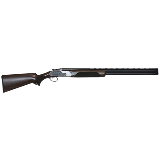 Picture of CZ-USA WingShooter Elite 20 Gauge 3" 2rd 28" Gloss Black Chrome Barrel, Engraved Satin-Gloss Chrome Metal Finish, Turkish Walnut Stock Includes 5 Chokes 06456