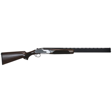 Picture of CZ-USA WingShooter Elite 20 Gauge 3" 2rd 28" Gloss Black Chrome Barrel, Engraved Satin-Gloss Chrome Metal Finish, Turkish Walnut Stock Includes 5 Chokes 06456