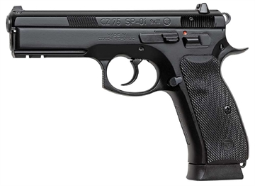 Picture of CZ 75 SP-01 HGA 9MM LIGHT RAIL NS 4.6 IN BBL BLK 2/18RD MAGS 91152