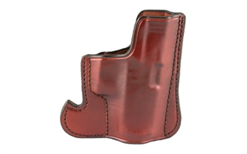 Picture of Don Hume 001 Front Pocket Holster, Fits Glock 43/43X, Ambidextrous, Brown Leather J100306R
