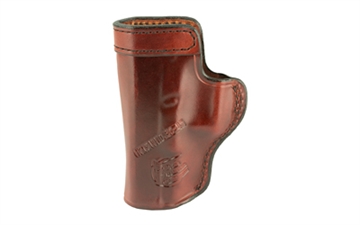 Picture of Don Hume H715M Clip-On Holster, Inside The Pant, Fits Glock 19, Right Hand, Brown Leather J168036R