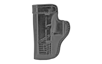 Picture of Don Hume H715M Clip-On Holster, Inside The Pant, Fits Glock 19, Right Hand, Black Leather J168740R
