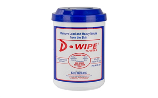 Picture of D-Lead Wipes, 150 Count, Disposable Wipes, 8/Pack, Pop Up Canister WT-150