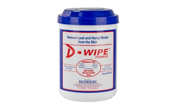 Picture of D-Lead Wipes, 150 Count, Disposable Wipes, 8/Pack, Pop Up Canister WT-150
