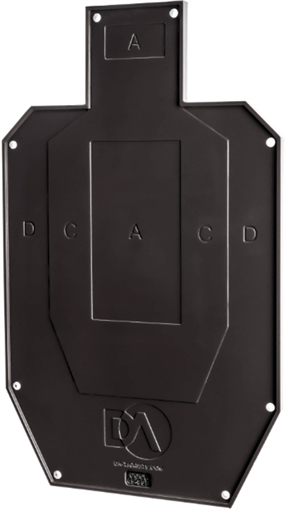 Picture of DA Targets DA Targets Reactive Silhouette Target Cool Half Size DA-HSL-C-1