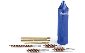 Picture of Gunmaster Gunmaster Compact Universal Pistol Cleaning Kit .22-.45 cal Aluminum Handle 8 pc. 38290