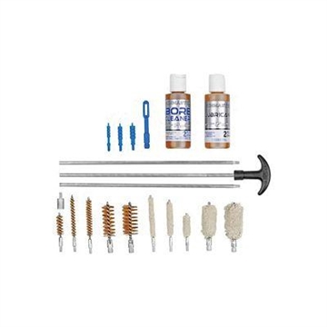 Picture of DAC Gunmaster Universal Cleaning Kit, 19 Pieces, Includes 20oz Oil and Solvent, Comes in Reusable Clamshell 38256