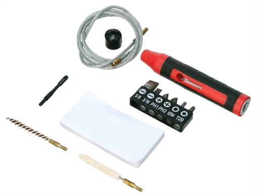 Picture of DAC Winchester Cleaning Kit 17 Cal Rifle/12 Pieces Black/Red 17LR