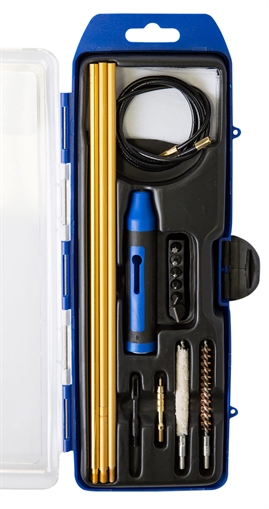Picture of DAC GunMaster Hybrid Cleaning Kit 22 Cal Rifle/16 Pieces Black/Blue GM22HY