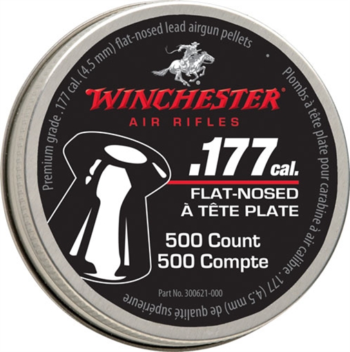 Picture of WINCHESTER 177 FLAT PELLETS 500 COUNT TIN 6 PACK CASE 987415-406