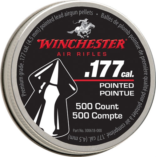Picture of WINCHESTER 177 POINTED PELLET 500 COUNT TIN 6 PACK CASE 987416-406