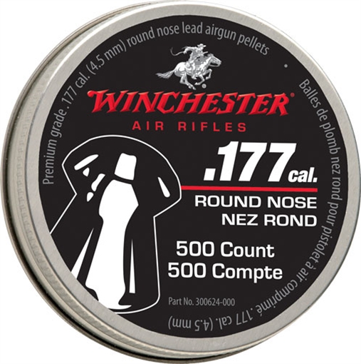 Picture of WINCHESTER 177 RN PELLET 500 COUNT TIN 6 PACK CASE 987419-406