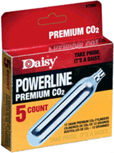 Picture of DAISY CO2 CYLINDERS 12-GRAMS 5-CYL/PACK 12-PACKS/CARTON 997580-601