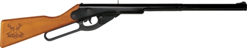 Picture of Daisy Model 105 Buck, Air Rifle, .177 BB, Black Finish, Wood Stock, Lever Action, 400 Shot, 350 Feet per Second 992105-633