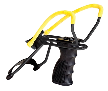 Picture of Daisy P51 P51 Slingshot w/ Pistol Grip Yellow Steel Frame Black Molded Sure-Grip w/Wrist Support Handle 998151506 998151-506