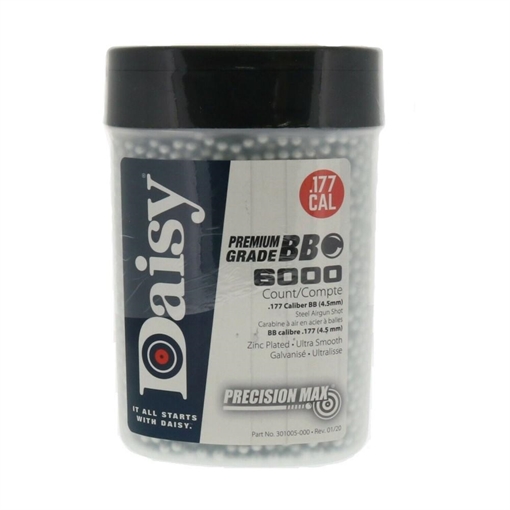 Picture of Daisy 980060444 PrecisionMax Premium 177 Zinc-Plated Steel 6000/Bottle 980060444 980060-444