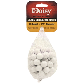 Picture of DAISY SLINGSHOT AMMUNTION 1/2" GLASS 75-COUNT PACK !! 99-612 8383