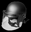 Picture of Damascus Riot Control Helmet - ABS Shell / PC Face Shield DH1 MD/LG 736404727211