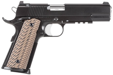 Picture of Dan Wesson 01992 Specialist 45 ACP Single/Double 5" 8+1 Brown VZ Operator II G10 Grip Black Stainless Steel Slide 806703019925