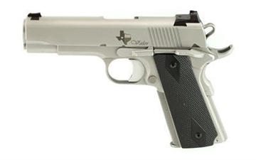 Picture of Dan Wesson 1911 Valor Commander Texas Edition 9mm Silver Semi-Automatic 8 Round Pistol 01869
