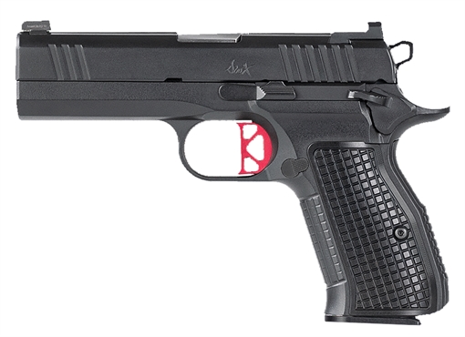 Picture of Dan Wesson DWX Compact Compact Frame 9mm Luger 15+1 4" Match Grade Barrel, Black Serrated Steel Slide, Steel Frame w/Beavertail, Aluminum Grip, Ambidextrous 92102