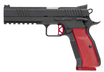 Picture of DAN WESSON DWX HGA 9MM 5IN BBL BLK RED GRIPS LIGHT RAIL FO FRONT SGHT 10RD MAG 92011